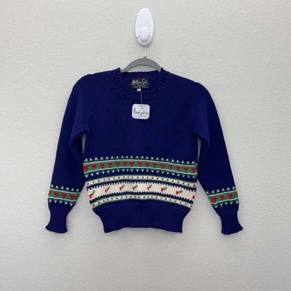 VTG Marceau Sports Minnetonka Minnesota Wool Knit Pullover Sweater Womens Small - Picture 1 of 5